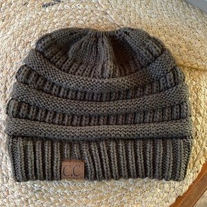 CC bun beanie
